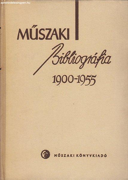 Műszaki bibliográfia 1900-1955 - Jánszky-Bélley-Kondor (szerk.)