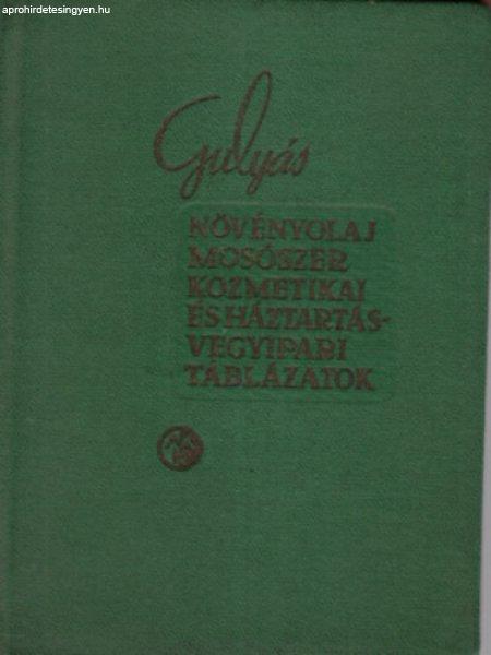 Növényolaj-, mosószer-, kozmetikai és háztartásvegyipari táblázatok -
Műszaki Könyvkiadó