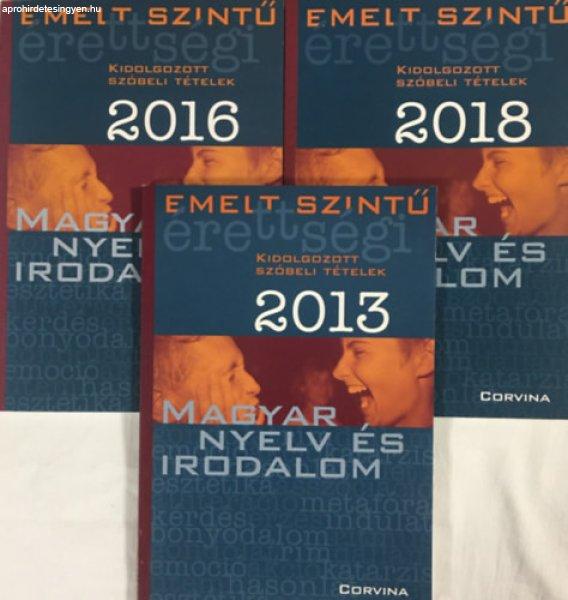 Emelt szintű érettségi - 2013, 2016, 2018 (3 kötet) -