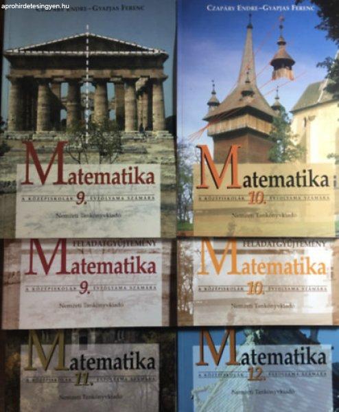 Matematika a középiskolák 9-12. évfolyama számára + Feladatgyűjtemény
9-10. (6 kötet) - Czapáry Endre- Gyapjas Ferenc