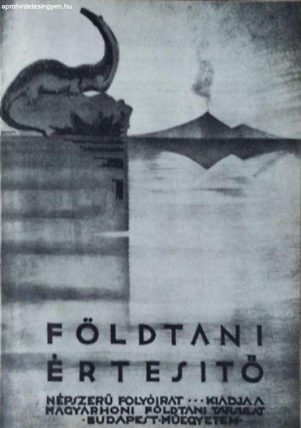 Földtani Értesítő, 1936 (I. új évf. 1-4. sz., teljes évfolyam
egybekötve) - Belohorszky Lajos (szerk.)