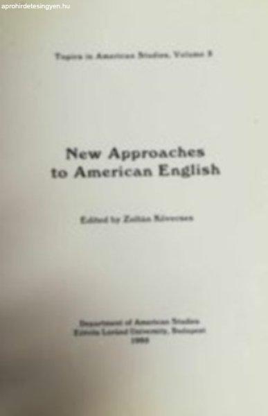 New Approaches to American English - Kövecses Zoltán