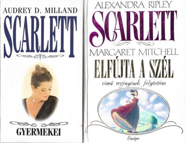 2 db könyv, Alexandra Ripley: Scarlett, Audrey D. Milland: Scarlett gyermekei -