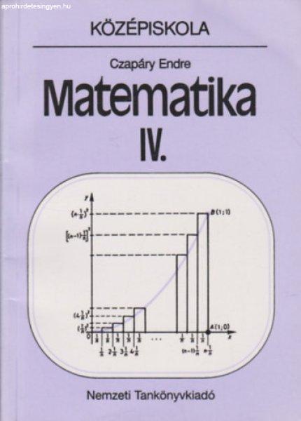 Matematika IV. - Czapáry Endre