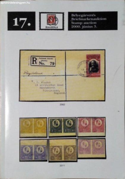 Hungarofila 17. bélyegárverés / Briefmarkenauktion, 2000. június 3. -