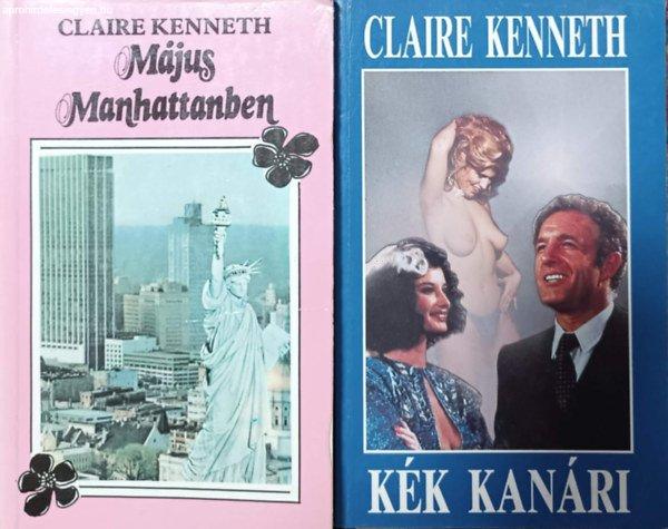 2 db könyv, Május Manhattanben, Kék kanári - Claire Kenneth