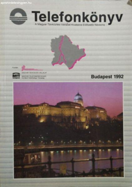 Telefonkönyv - Budapest 1992 (A Magyar Távközlési Vállalat Hivatalos
Előfizetői Névsora) -