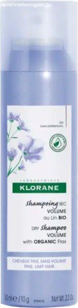 Klorane Volumennövelő száraz sampon Bio Len (Dry Shampoo) 150 ml