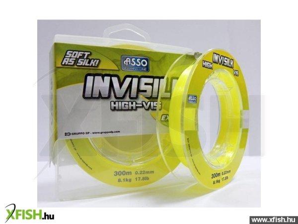 Asso Invisilk Távdobó Zsinór 300M 0,28mm 10,4kg Sárga