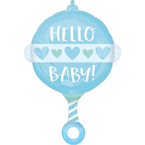 Baby Boy Rattle fólia lufi 60 cm