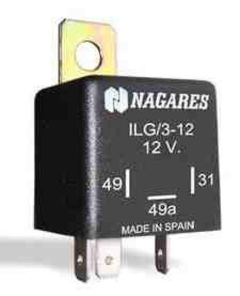 Nagares ILG/3-12 12V 3 lábú LED-es indexrelé