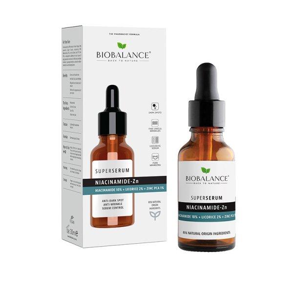 Biobalance niacinamid szuperszérum arcra édesgyökérrel és cink pca-val 30
ml