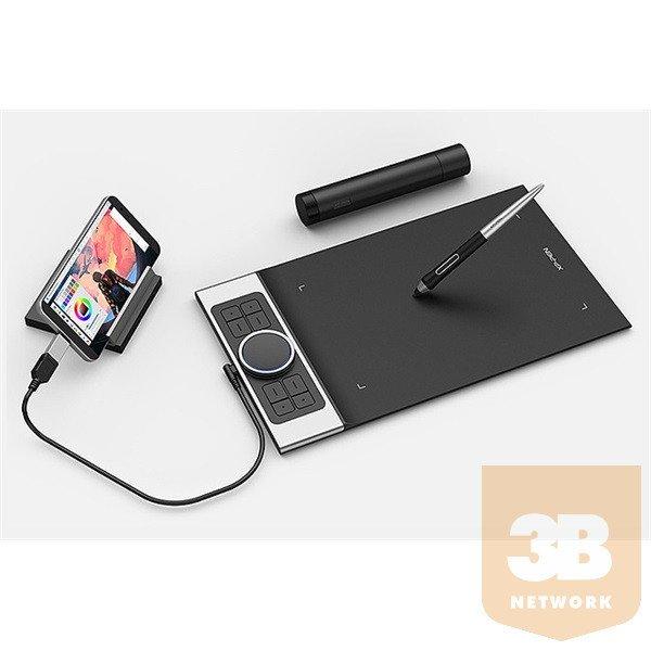 XP-PEN Grafikus tábla - Deco Pro S (9"x5", 5080 LPI, PS 8192, 200
RPS, 8 gomb, USB-C, BT5.0)