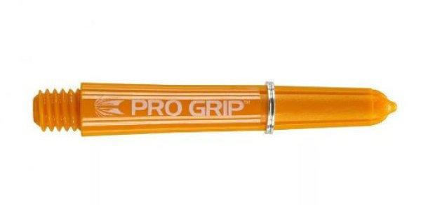 Darts szár rövid Target Pro Grip, narancssárga 34mm - 9 darabos csomag