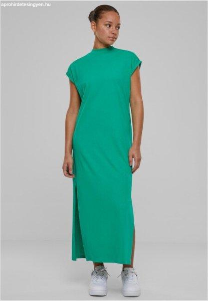 Urban Classics Ladies Long Extended Shoulder Dress ferngreen