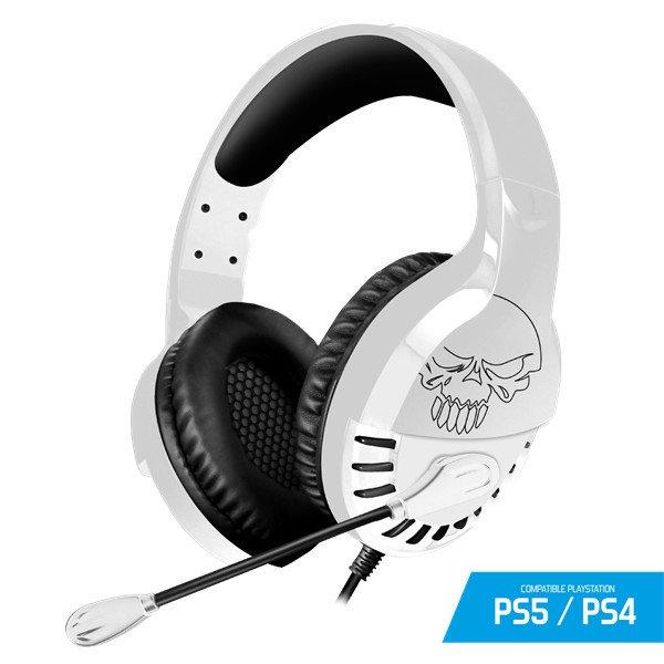 Spirit of Gamer Fejhallgató - PRO-H3 Playstation (PS4/PS5, mikrofon, 3.5mm
jack, hangerőszabályzó, 1m kábel, fehér)