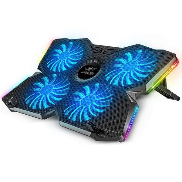 Spirit of Gamer Notebook Hűtőpad 17"-ig - AIRBLADE 500 RGB (25dB; 4x12cm,
RGB, 2xUSB2.0)