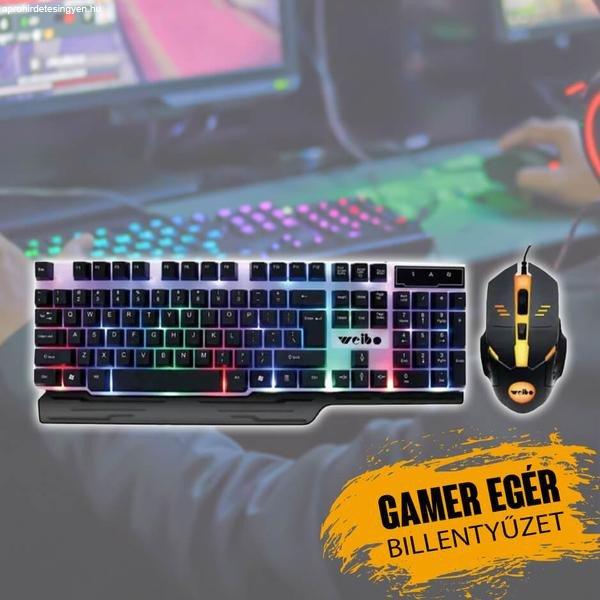 Weibo gamer billentyűzet+egér WB550