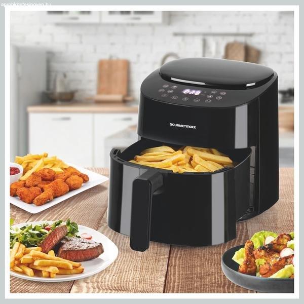 GOURMETMAXX Forró levegős fritőz/ Airfryer digitális 4,5L 1400W DS11822-L