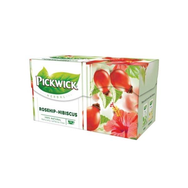 Fekete tea 20x2 g Pickwick csipkebogyó hibiszkusszal