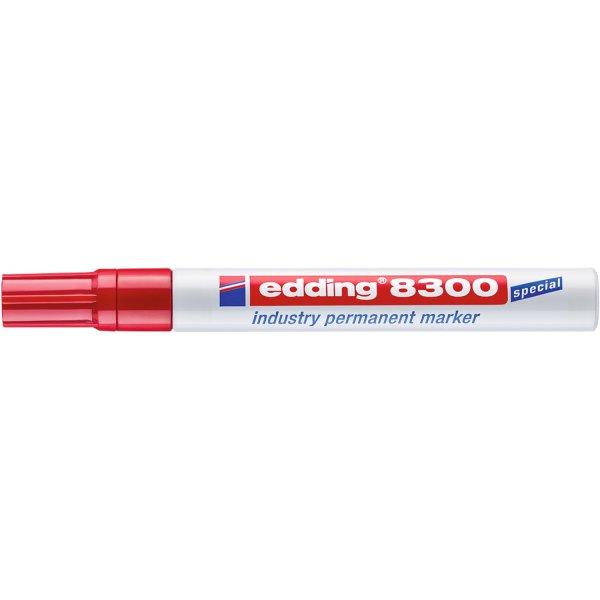 Alkoholos permanent marker 8300 ipari Edding piros