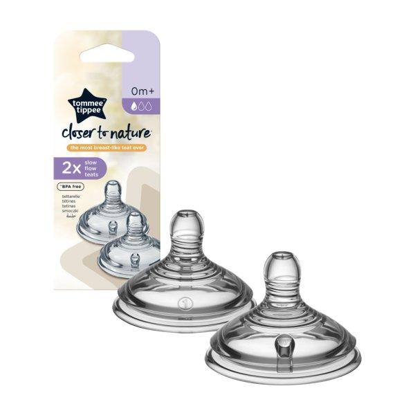 Tommee Tippee Closer to Nature cumisüveg cumi lassú folyású 2 db