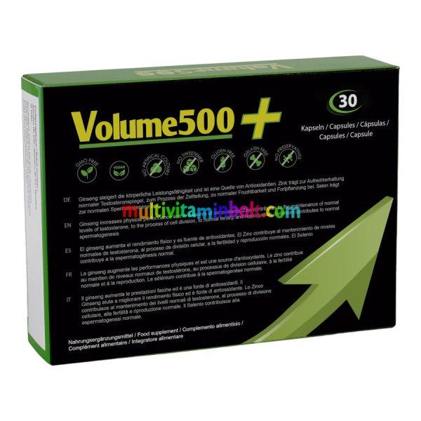 Volume 500+ Sperma növelő tabletta 30 db/doboz, Férfiaknak