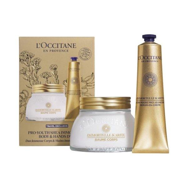 L'Occitane en Provence Ajándékszett Pro-Youth Shea Immortelle Body &
Hands Duo