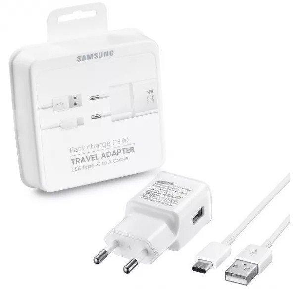 BLISZTERES Samsung EP-TA20EWE gyári hálózati fehér gyorstöltő 2A
EP-DW700CWE fehér gyári Type-c adatkábellel 1.5m 15W