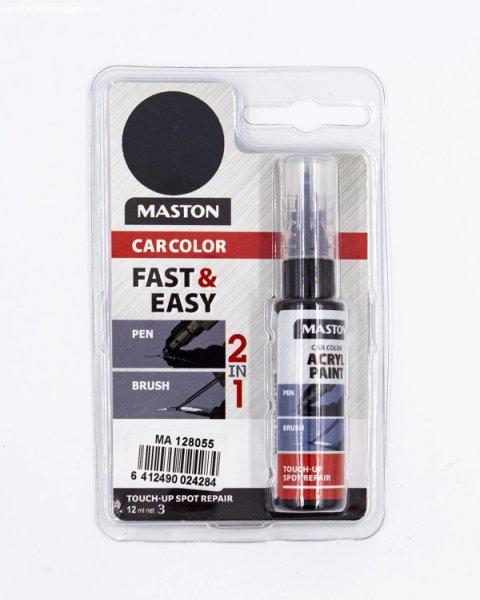 Maston, Javító Stift, 2in1, Fekete, Matt, 12ml