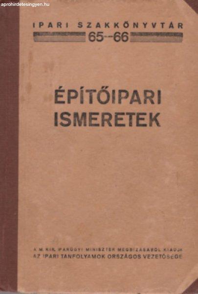 Építőipari ismeretek - Összeállította: Bossányi József