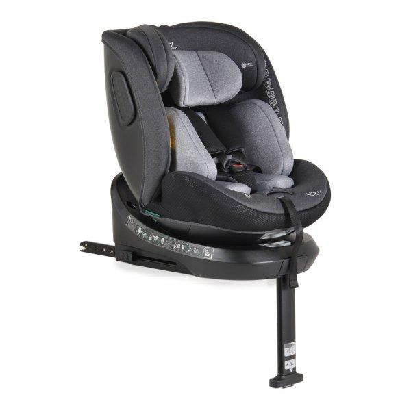 Cangaroo Hoku I-Size 360°-ban forgatható ISOFIX gyermekülés,SIP
oldalvédelemmel (40-150 cm) - Szürke