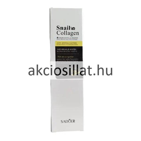 Sadoer Snail Collagen Anti-Wrinkle Lotion Csiganyálas Ránctalanító
Bőrápoló krém 115ml