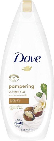 DOVE pampering női tusfürdő shea vajjal és vaniliával 225ml