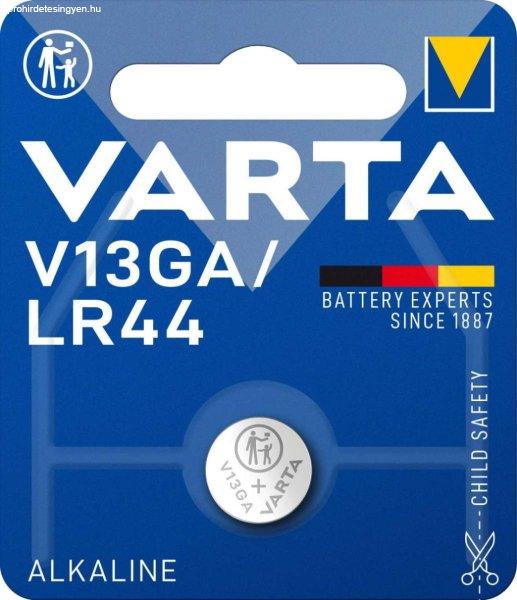 Varta V13GA,LR44 alkáli gombelem bl/1 (4276)