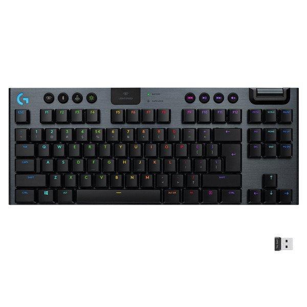 Logitech G915 TKL LIGHTSPEED, vezeték nélküli RGB mechanikus játékos
billentyűzet, Tactile, CZ/SK kiosztás