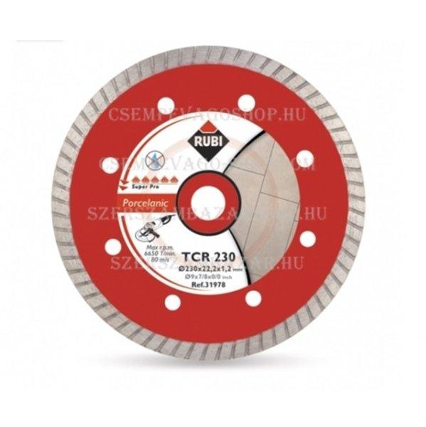 Rubi gyémánttárcsa száraz vágáshoz TCR115 SUPERPRO 115×22,2×1,4×7mm
(ru31972)