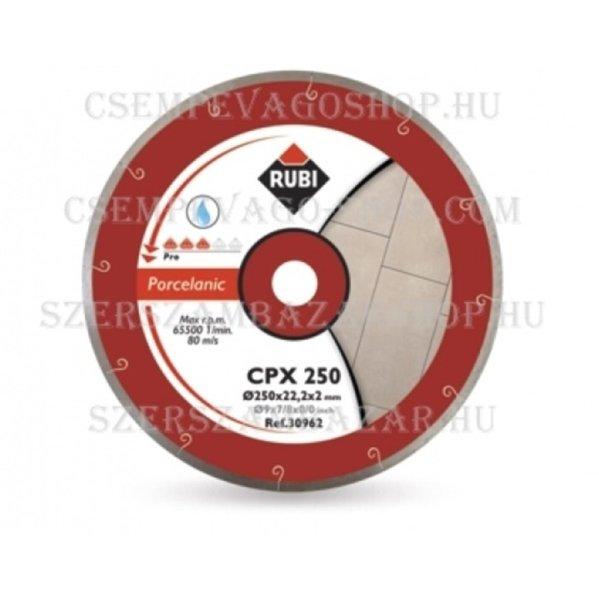 Rubi gyémánttárcsa vizes vágáshoz CPX200 PRO 200×25,4×1,6×7mm (ru30964)