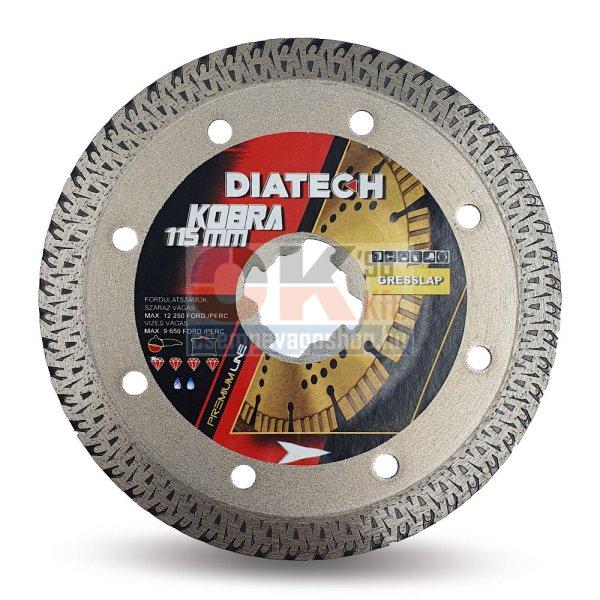 Diatech gyémánttárcsa KOBRA 115x22,2 mm / Xlock (vo115xl)