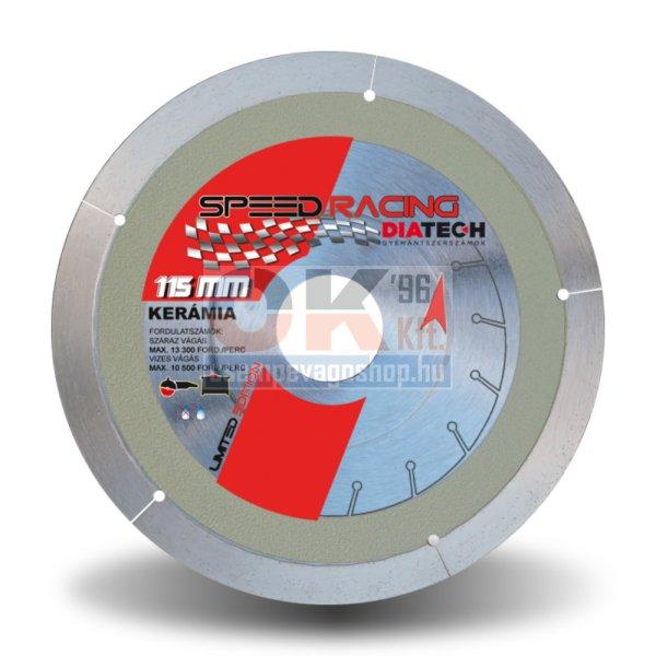 Diatech gyémánttárcsa SPEED RACING csempe, greslap, vágására 22,2×115mm
(slcs115)