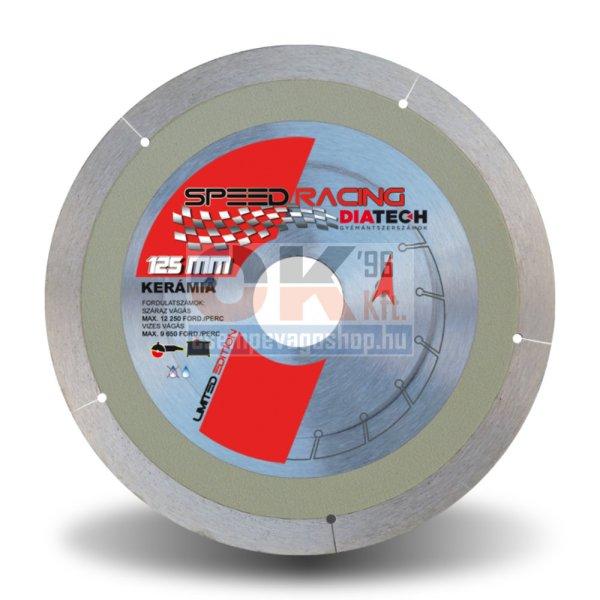 Diatech gyémánttárcsa SPEED RACING csempe, greslap, vágására 22,2×125mm
(slcs125)