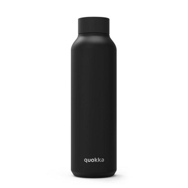 Hőtartó fémkulacs SOLID Jet black fémkulacs 630ml - Quokka