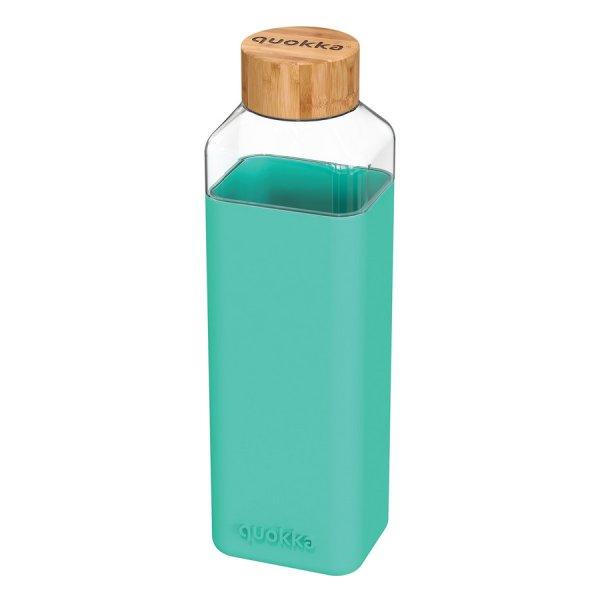 Üveg kulacs szilikon borítással STORM 700 ml - Teal - Quokka