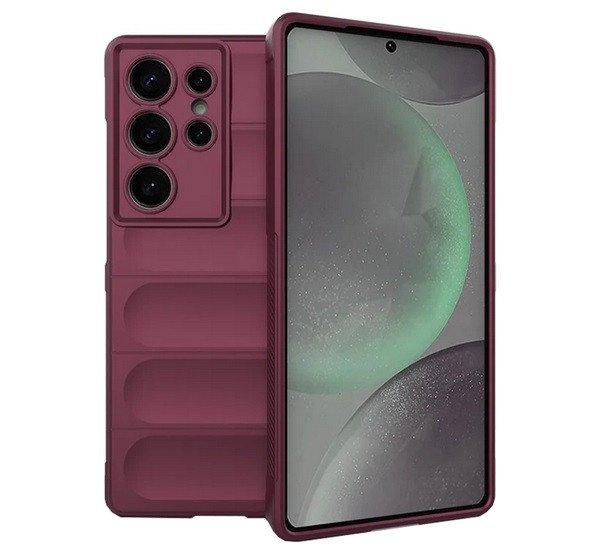 Szilikon telefonvédő (ütésállóság, kameravédő, 3D) BORDÓ Samsung
Galaxy S25 Ultra (SM-S938)