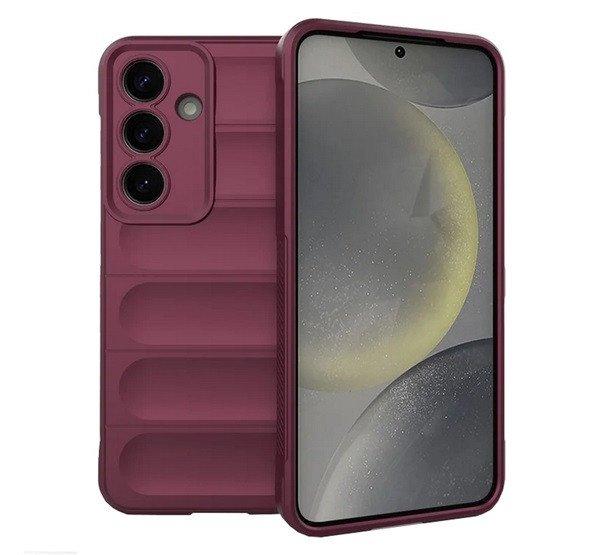 Szilikon telefonvédő (ütésállóság, kameravédő, 3D) BORDÓ Samsung
Galaxy S25 (SM-S931)
