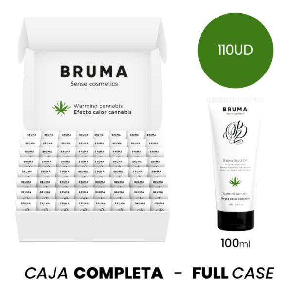 MOQ 110 - BRUMA SATIVA MAGOLAJ CSÚSZÓ GÉL MELEGÍTŐ KANNABISZ ÍZ - 100 ML