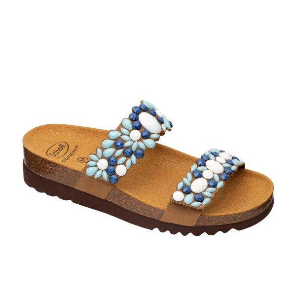Scholl Alica 2 Straps papucs - világoskék