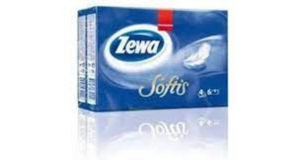 Zewa Softis normal 4 rétegű papírzsebkendő (6x9db) 