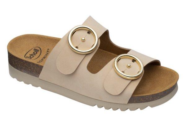 Scholl Malibu 2 Straps papucs - bézs