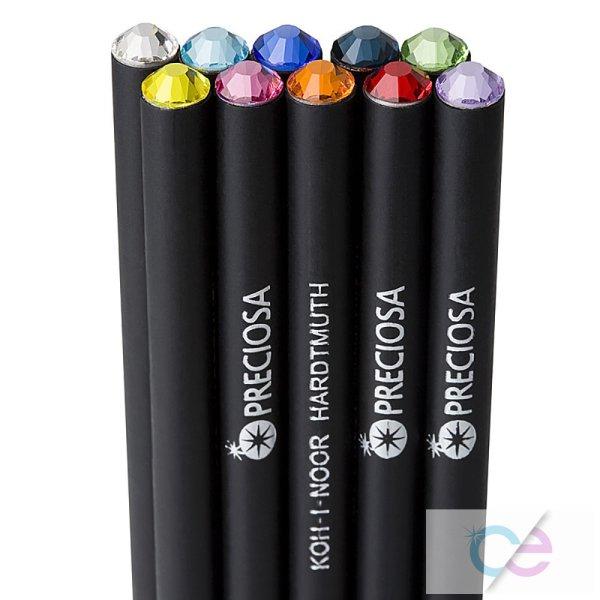 Pencil Preciosa-10pcs - KOOH -I- NOOR fekete testű ceruza, színes - PRECIOSA
kristály kövekkel 0968 70